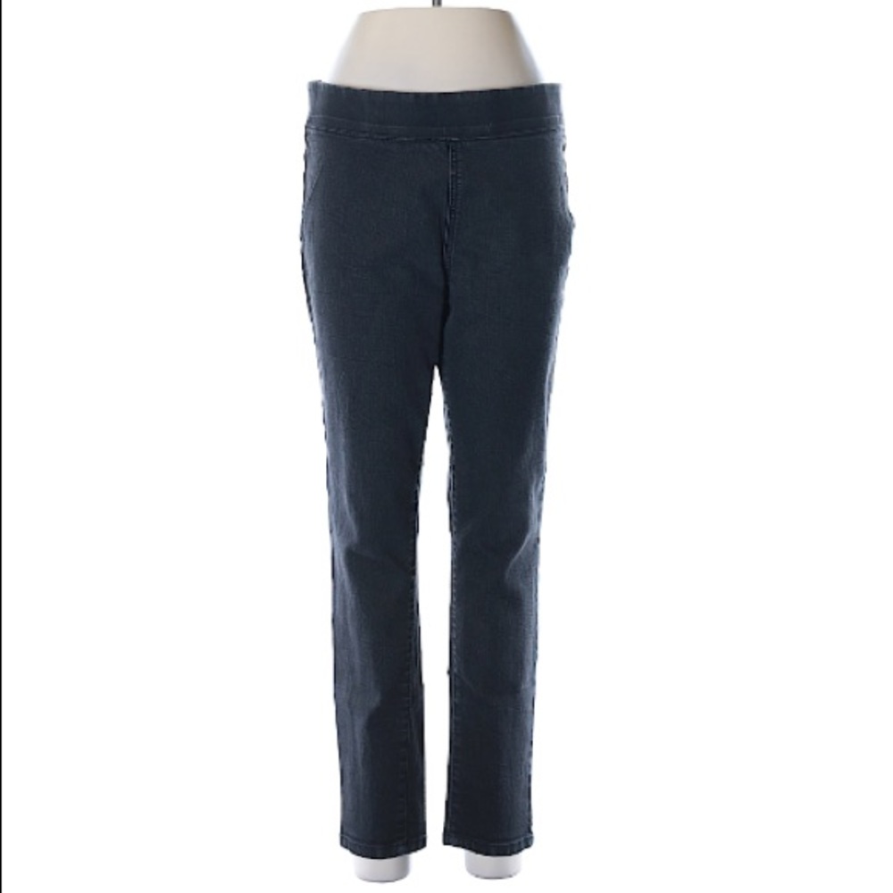 Faded Black Stretch Denim Jeggings St. John’s Bay